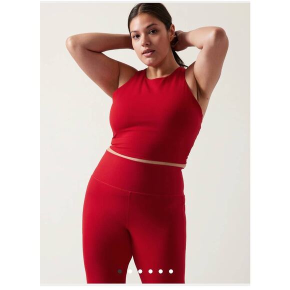 NWT Athleta Conscious Crop bra - 2X D-DD - candy red - 2X D/DD - Picture 1 of 4